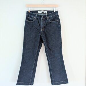 Vintage GAP Ultra Low Rise Bootcut Capri Stretch 4R Denim Jean Cotton‎ Button